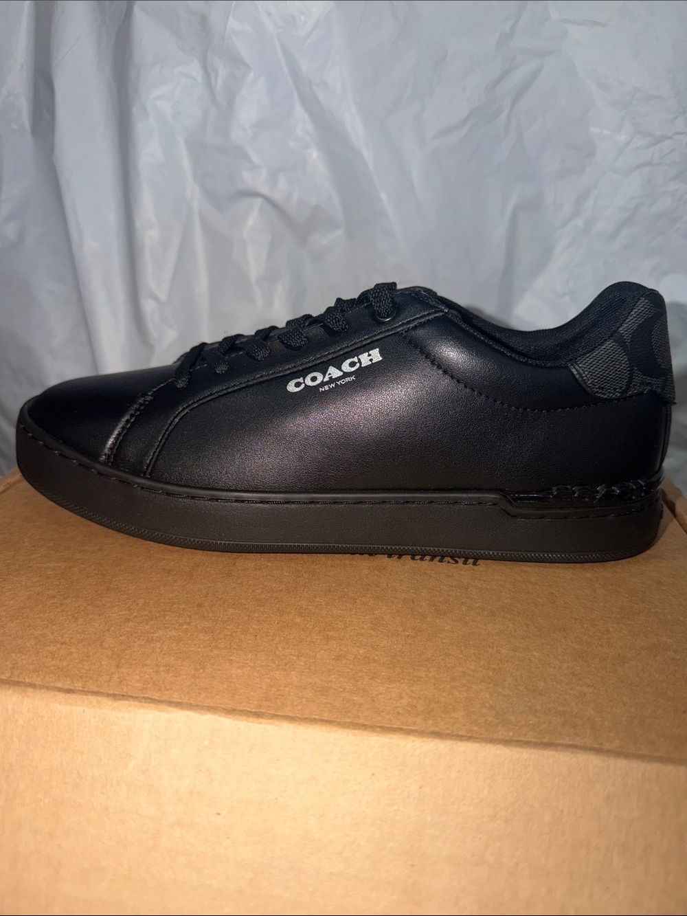 NEW COACH Mens Clip Low Top Sneaker Signature Canvas Comfort Cushion Size 7.5 - Picture 4 of 8